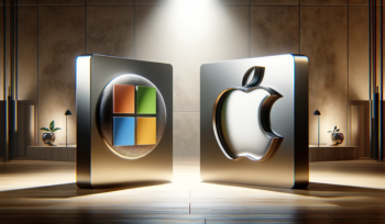 Microsoft and Apple, longtime tech rivals, continue to battle on Wall Street for market cap dominance